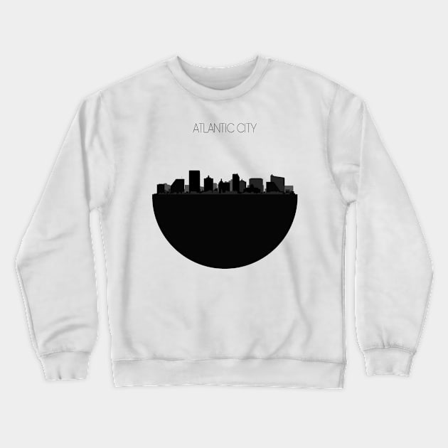 Atlantic City Skyline Crewneck Sweatshirt by inspirowl